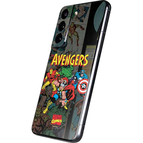 Marvel Classic Comics Avengers Assemble Galaxy S22 Plus Skin